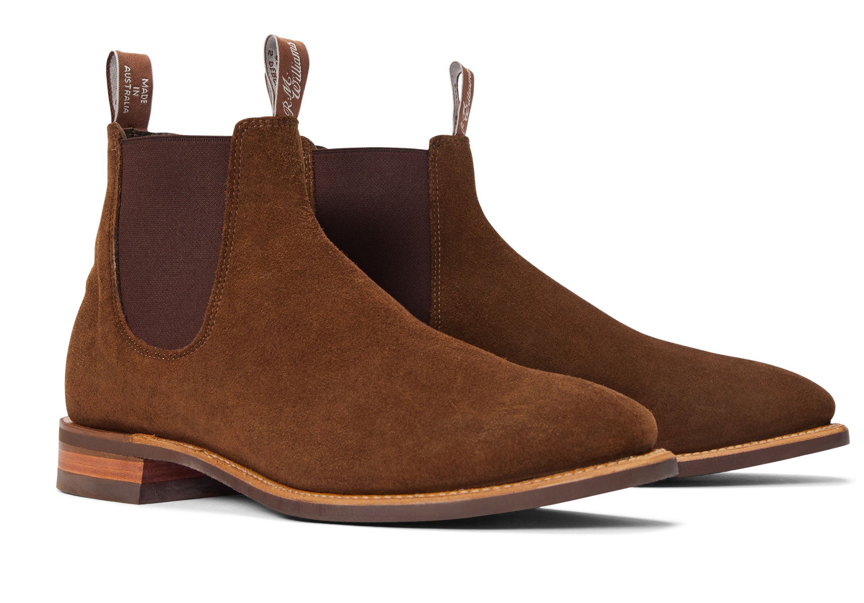 R.M. Williams Comfort Craftsman Suede Boot - Dark Cedar Suede