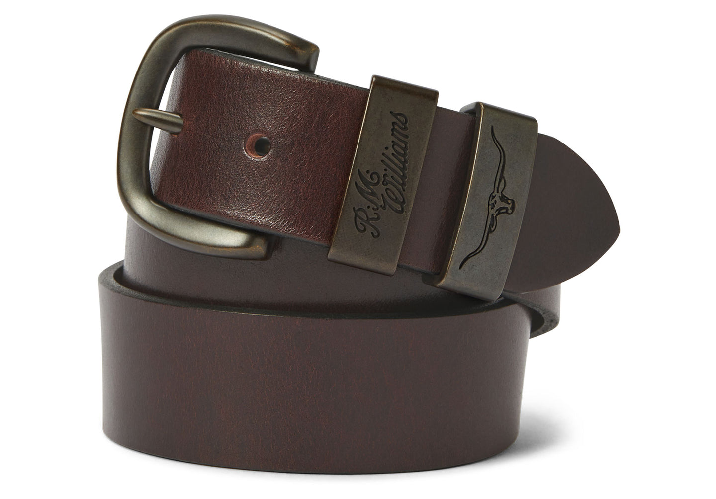 Mens-R.M.Williams-Drover-Belt-Accessories-BSF5UDA4101-Chestnut