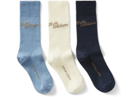 Mens-R.M.Williams-Script-Sock-3-Pack-Accessories-AKX9OWBFW01-Blue-Navy-White