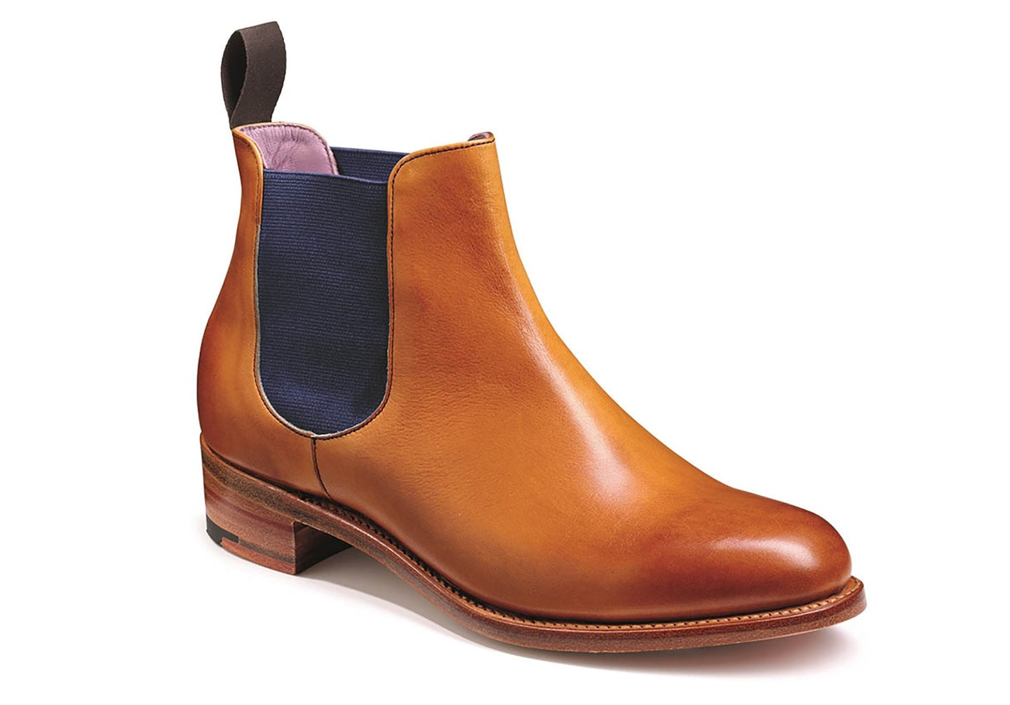 Womens-Barker-Violet-Shoes-717226D-Cedar-Calf-Blue-Elastic