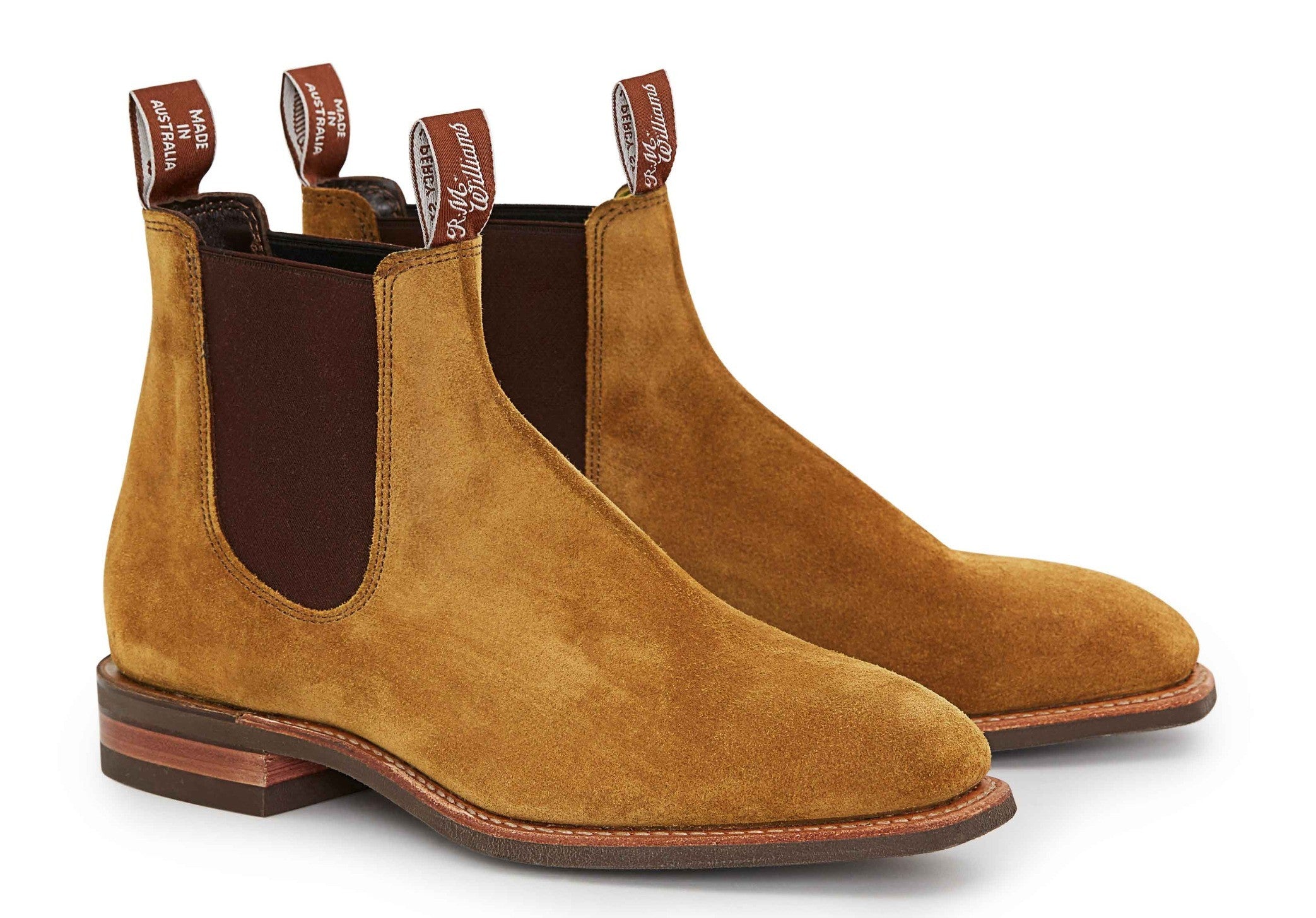 RM Williams Comfort Craftsman Suede Chelsea Boot - Tobacco Suede