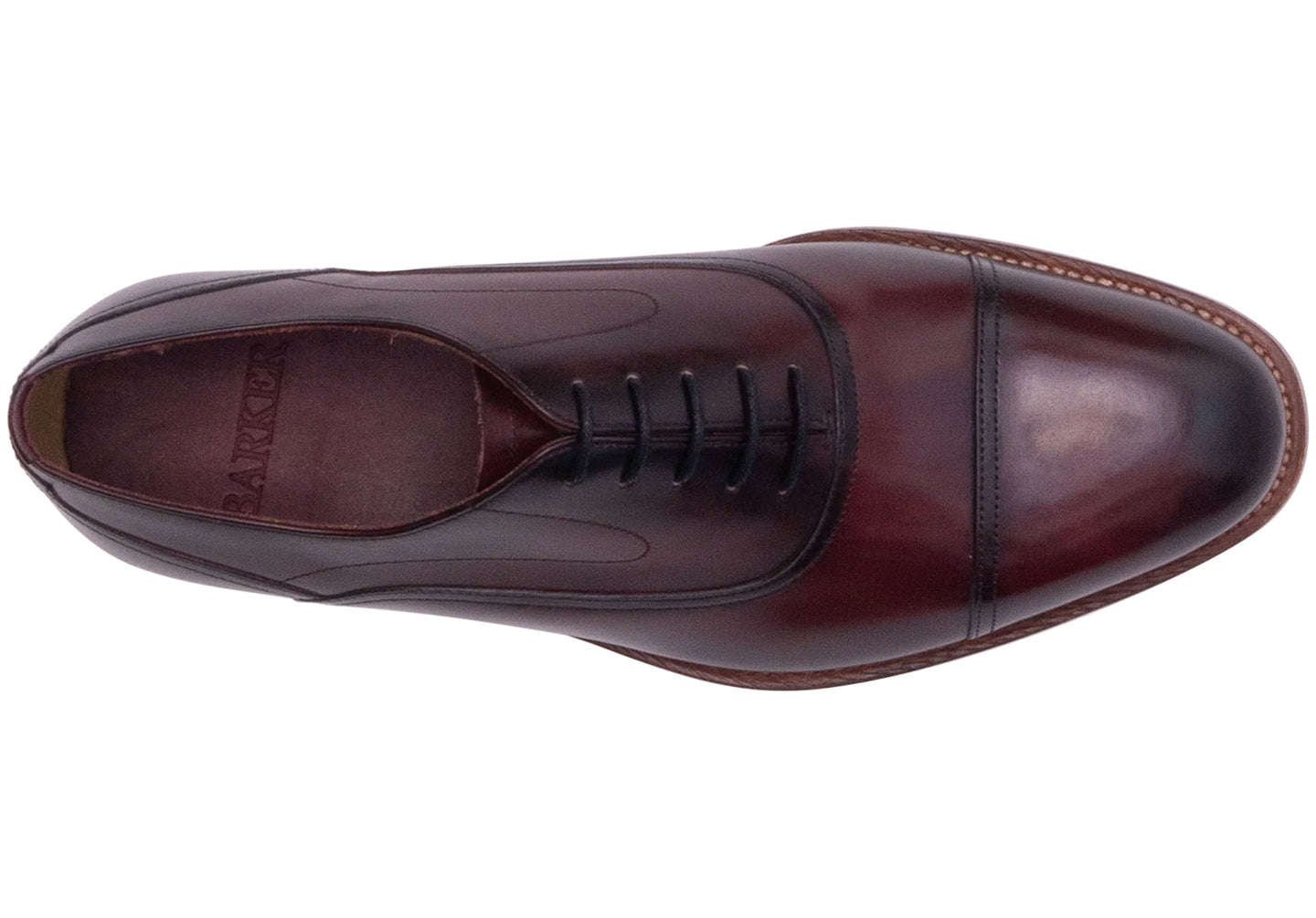 Barker Cherwell - Hand Brushed Burgundy - 8.5 F