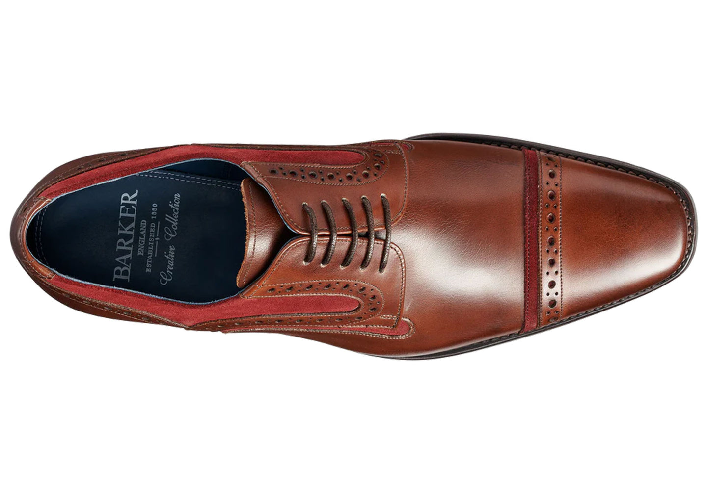 Mens-Barker-Haig-Shoes-4131GW16-Walnut-Calf-Burgundy-Suede-2