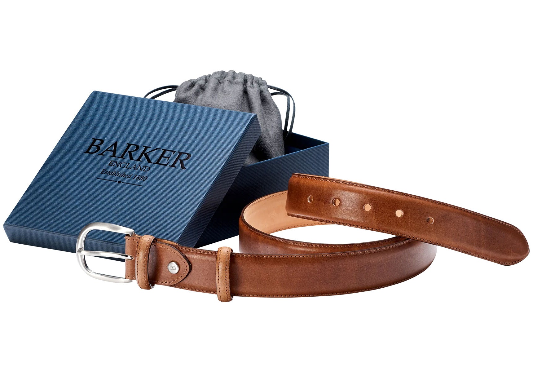 Mens-Barker-Hand-Painted-Belt-Accessories-ABP42-Brown-Hand-Painted