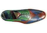 Mens-Barker-Hector-Shoes-463036F-Ebony-Green-Blue-Hand-Painted-2