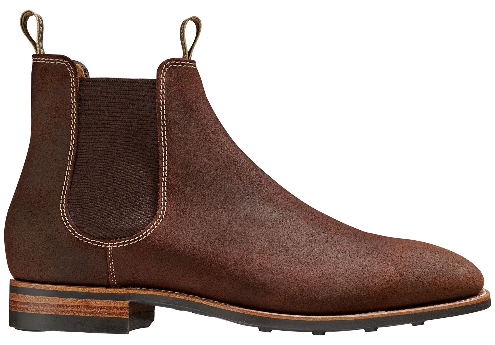 Barker Mansfield Mid Brown Waxy Suede Barker Professional