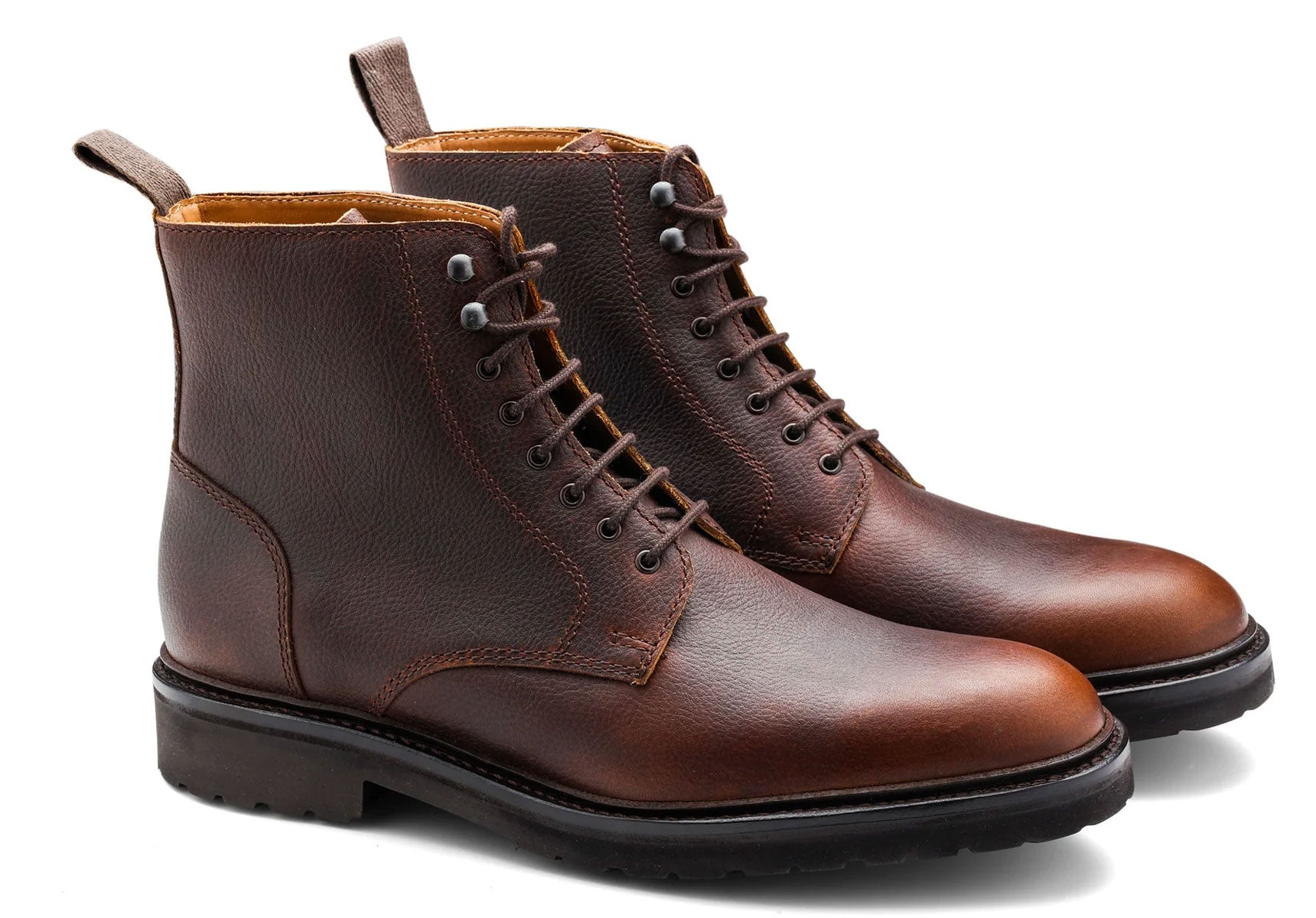 Mens-Barker-Newquay-Boots-482637G-Brown-Pull-Up-Grain-4