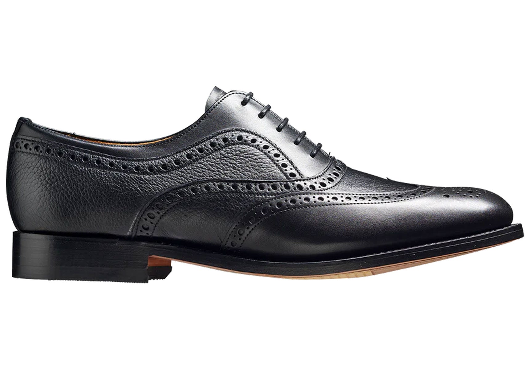 Mens-Barker-Southport-Shoes-444718H-Black-Calf-Black-Deerskin-3
