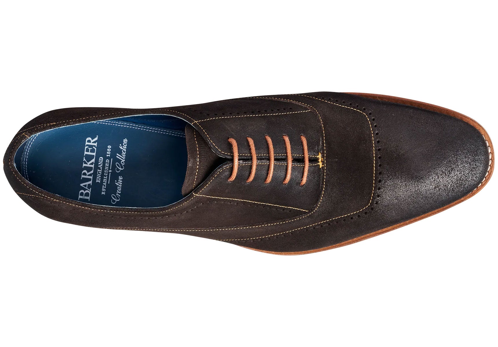 Mens-Barker-Thomas-Shoes-445246FX-Bitter-Choc-Suede-2