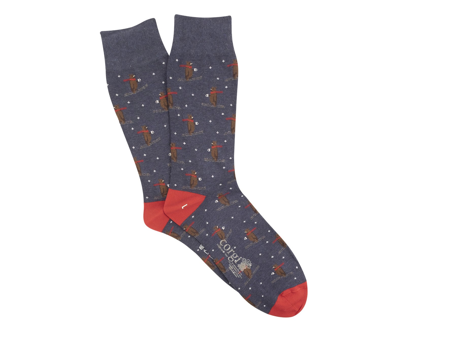 Mens-Corgi-Bear-Accessories-80-45-5140-Navy-Red
