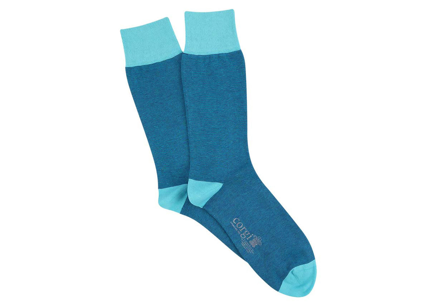 Mens-Corgi-Marl-Stripe-Accessories-80-45-5204-Blue-Turquoise