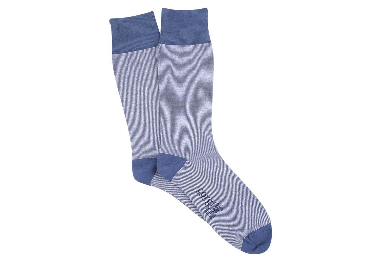 Mens-Corgi-Marl-Stripe-Accessories-80-45-5204-Blue-White