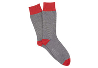 Mens-Corgi-Marl-Stripe-Accessories-80-45-5204-Red-Navy