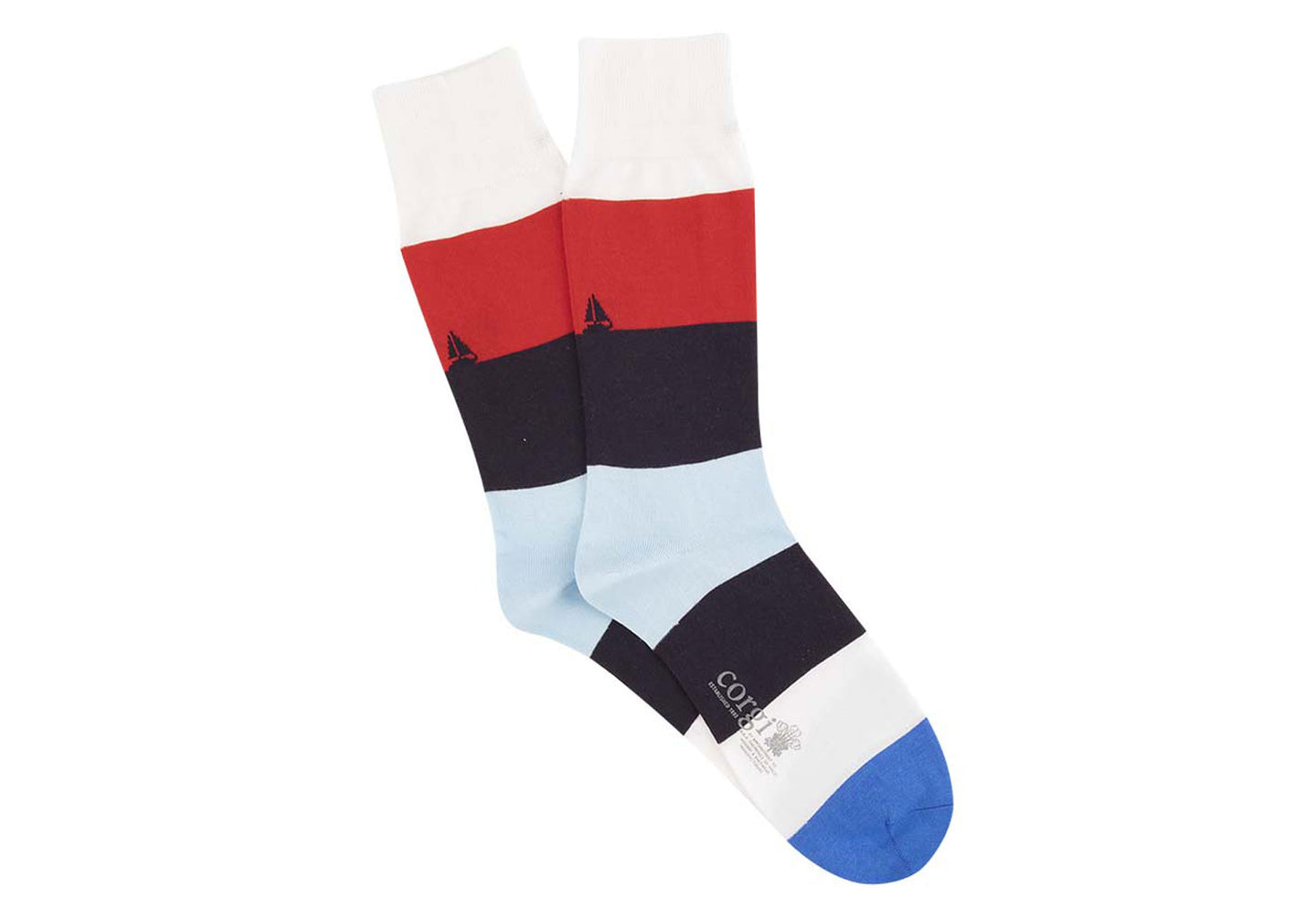 Mens-Corgi-Ombre-Boat-Accessories-80-45-5203-White