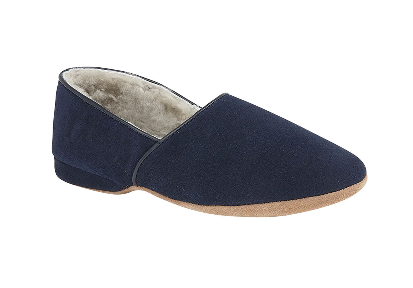Draper of Glastonbury Anton Slipper - Navy