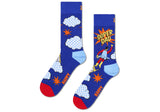 Mens-Happy-Socks-1-Pack-Flying-Super-Dad-Sock-Gift-Set-Socks-P005237-Blue-2