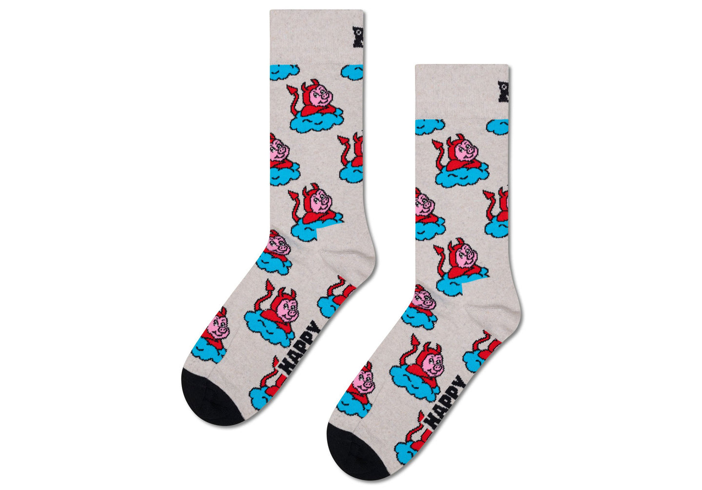 Mens-Happy-Socks-Bad-Pig-Sock-Accessories-P003196-Grey