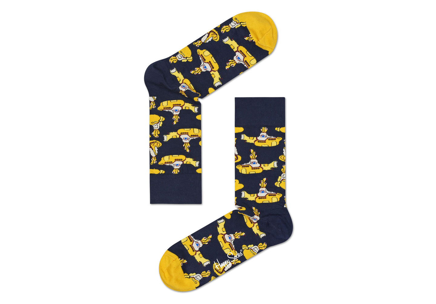Mens-Happy-Socks-Beatles-Yellow-Submarine-Socks-BEA01-6000-Yellow