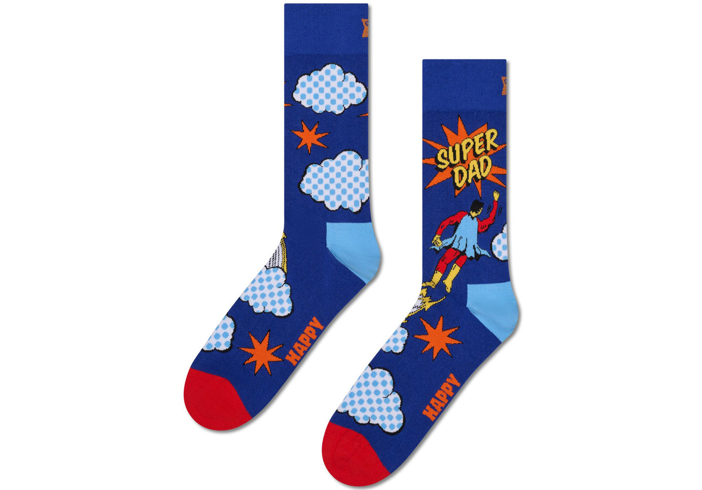 Mens-Happy-Socks-Flying-Super-Dad-Sock-Accessories-P003788-Blue