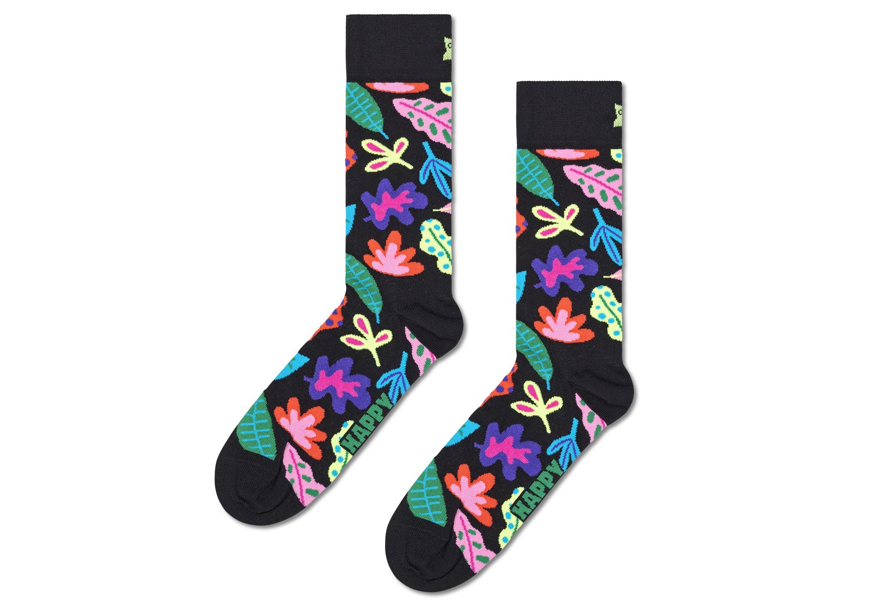 Mens-Happy-Socks-Leaves-Accessories-P000057-Black