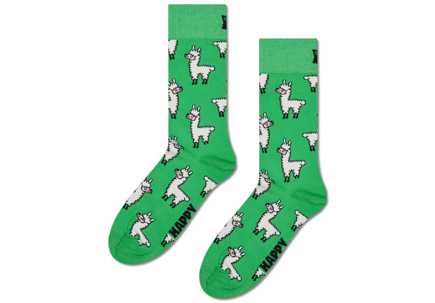 Mens-Happy-Socks-Llama-Sock-Accessories-P003650-Green