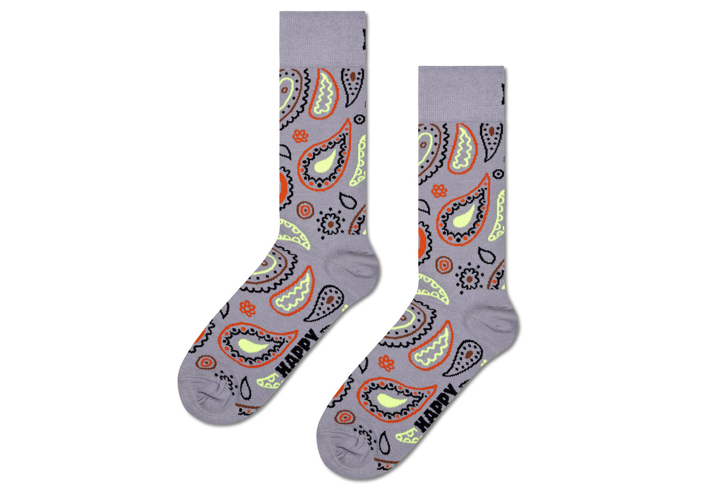 Mens-Happy-Socks-Paisley-Accessories-P000087-Grey