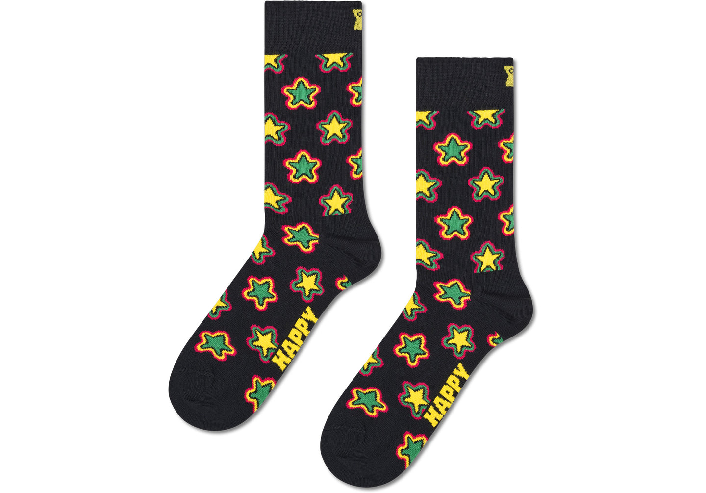 Mens-Happy-Socks-Stars-Sock-Socks-P004625-Black