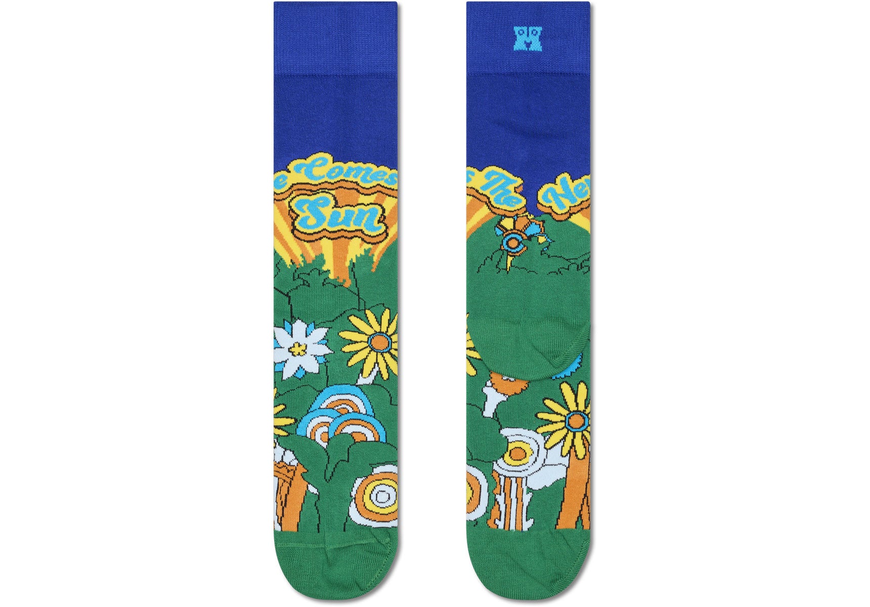 Mens-Happy-Socks-The-Beatles-Here-Comes-The-Sun-Sock-Accessories-P003937-Green-1
