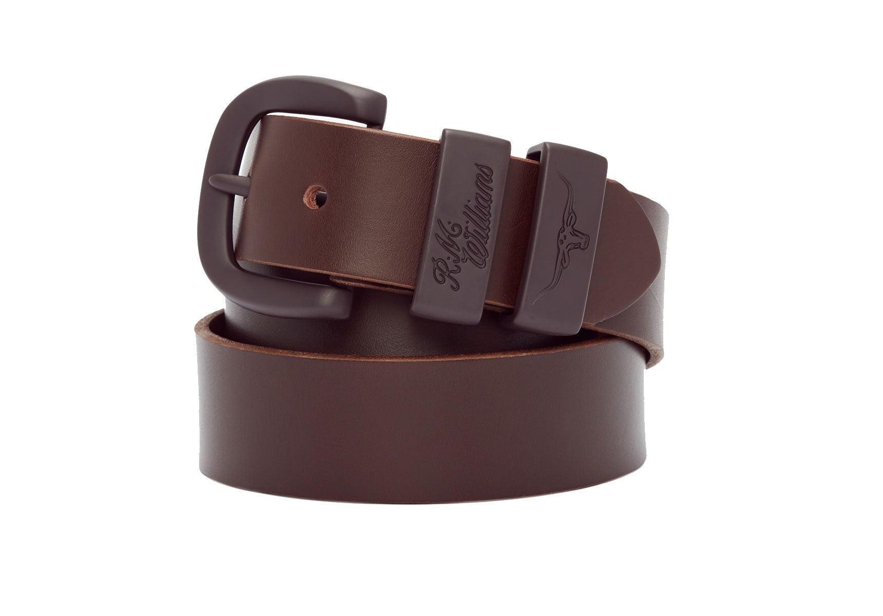 Mens-R-M-Williams-1-1-2-Drover-Belt-Accessories-BSF5ZCH0801-Chocolate