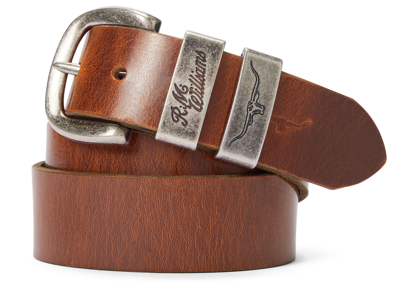 Mens-R.M.Williams-1-1-2-Drover-Belt-Accessories-BSF5WDA2401-Mid-Brown