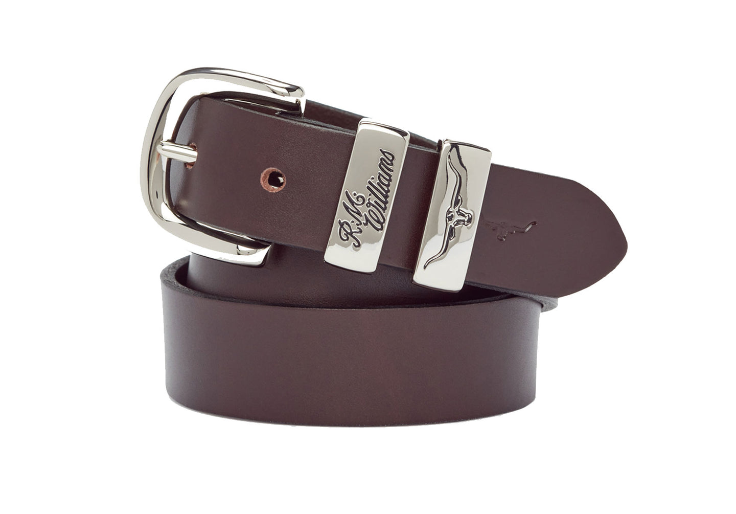R.M. Williams 1 1/4 Slim Drover Belt - Chestnut