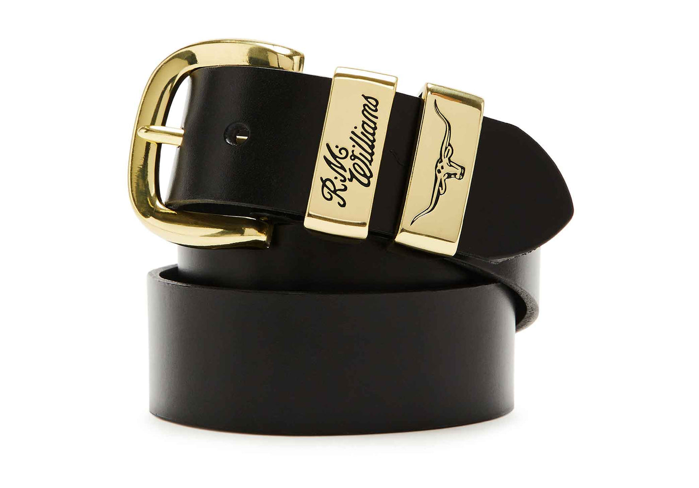 Mens-R.M.Williams-3-Piece-Solid-Hide-Belt-Accessories-CB444.02-Black