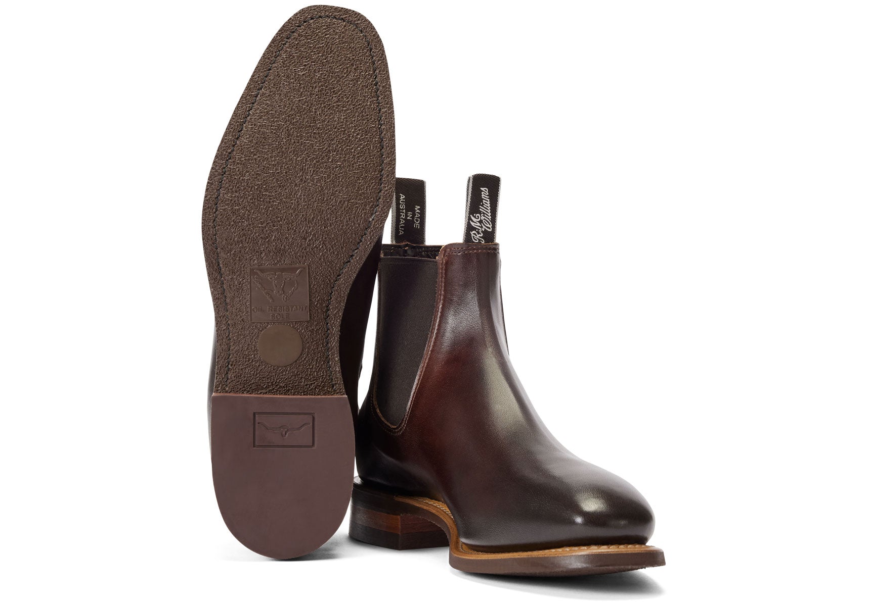 Mens-R.M.Williams-Burnished-Comfort-Craftsman-Chelsea-Boot-Boots-B543U.BOFCH-Bordeaux-1