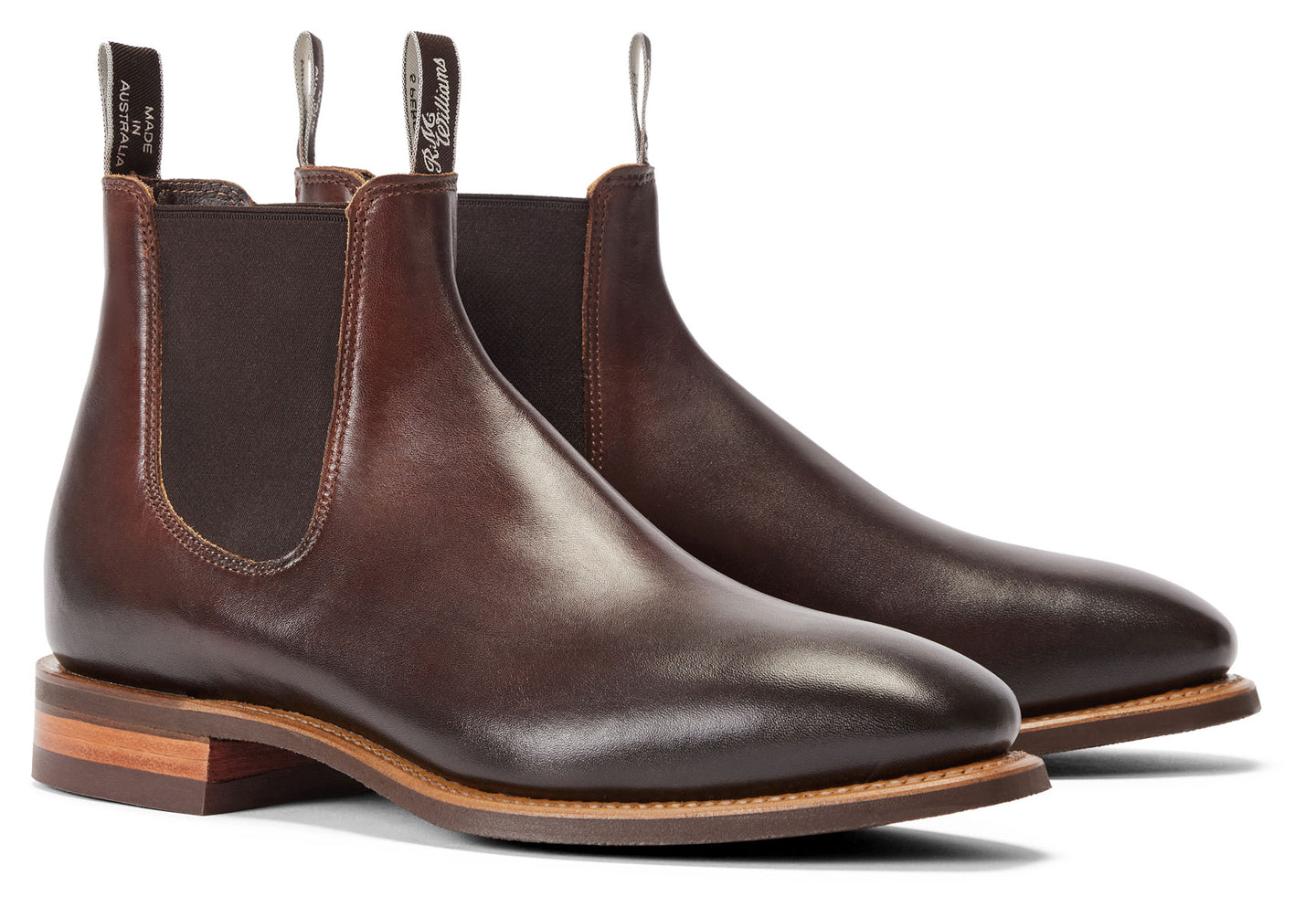 Mens-R.M.Williams-Burnished-Comfort-Craftsman-Chelsea-Boot-Boots-B543U.BOFCH-Bordeaux