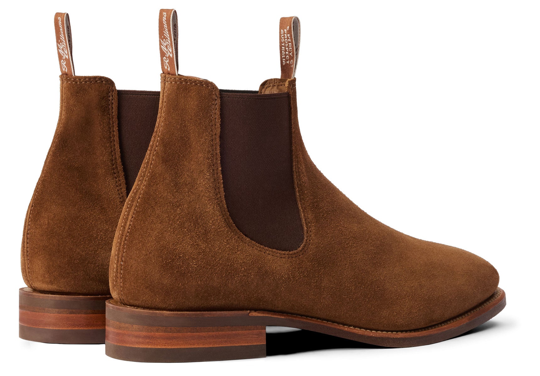 R.M. Williams Comfort Craftsman Suede Chelsea Boot - Cedar