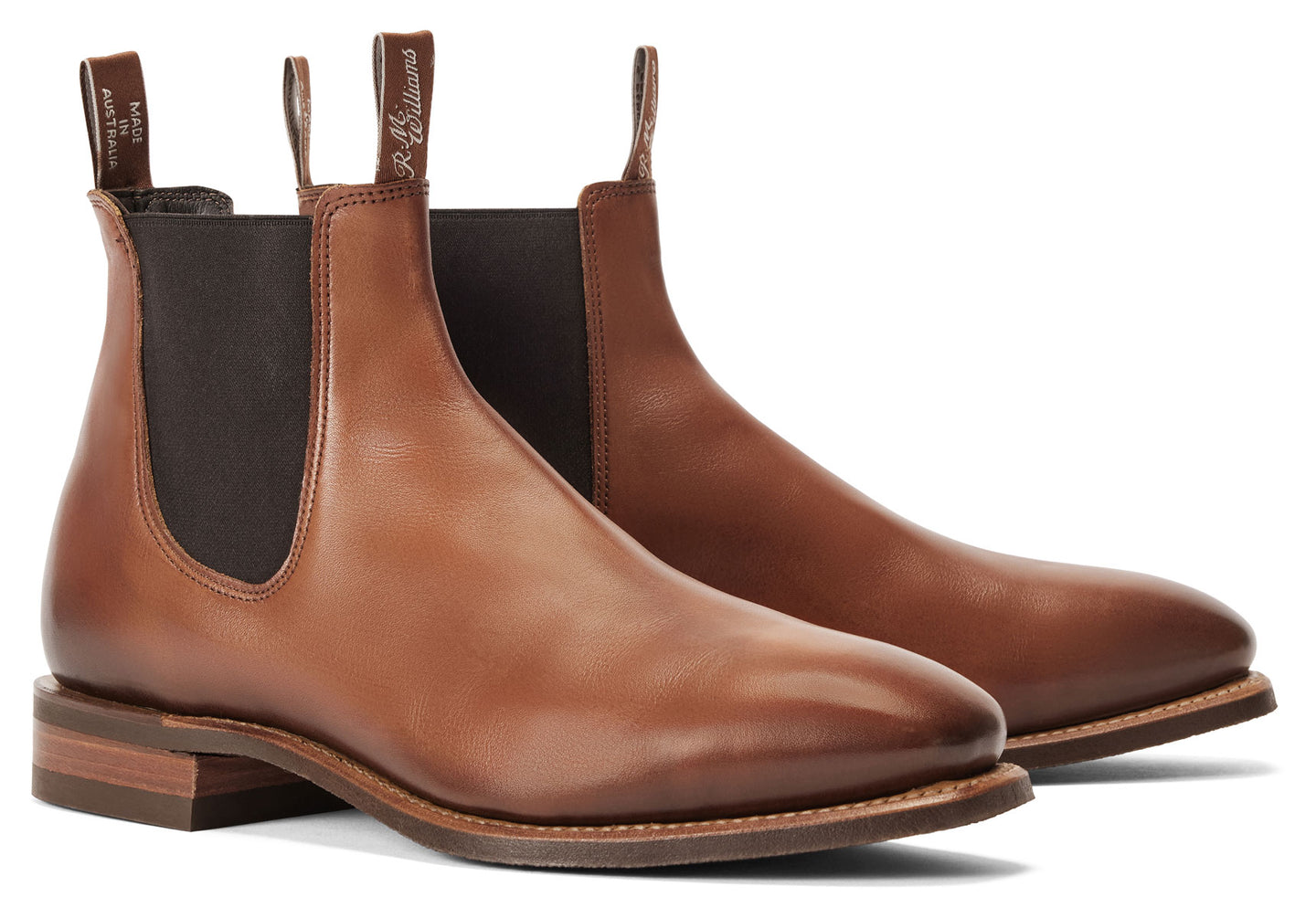 R.M. Williams Burnished Comfort Craftsman Boot - Dark Tan