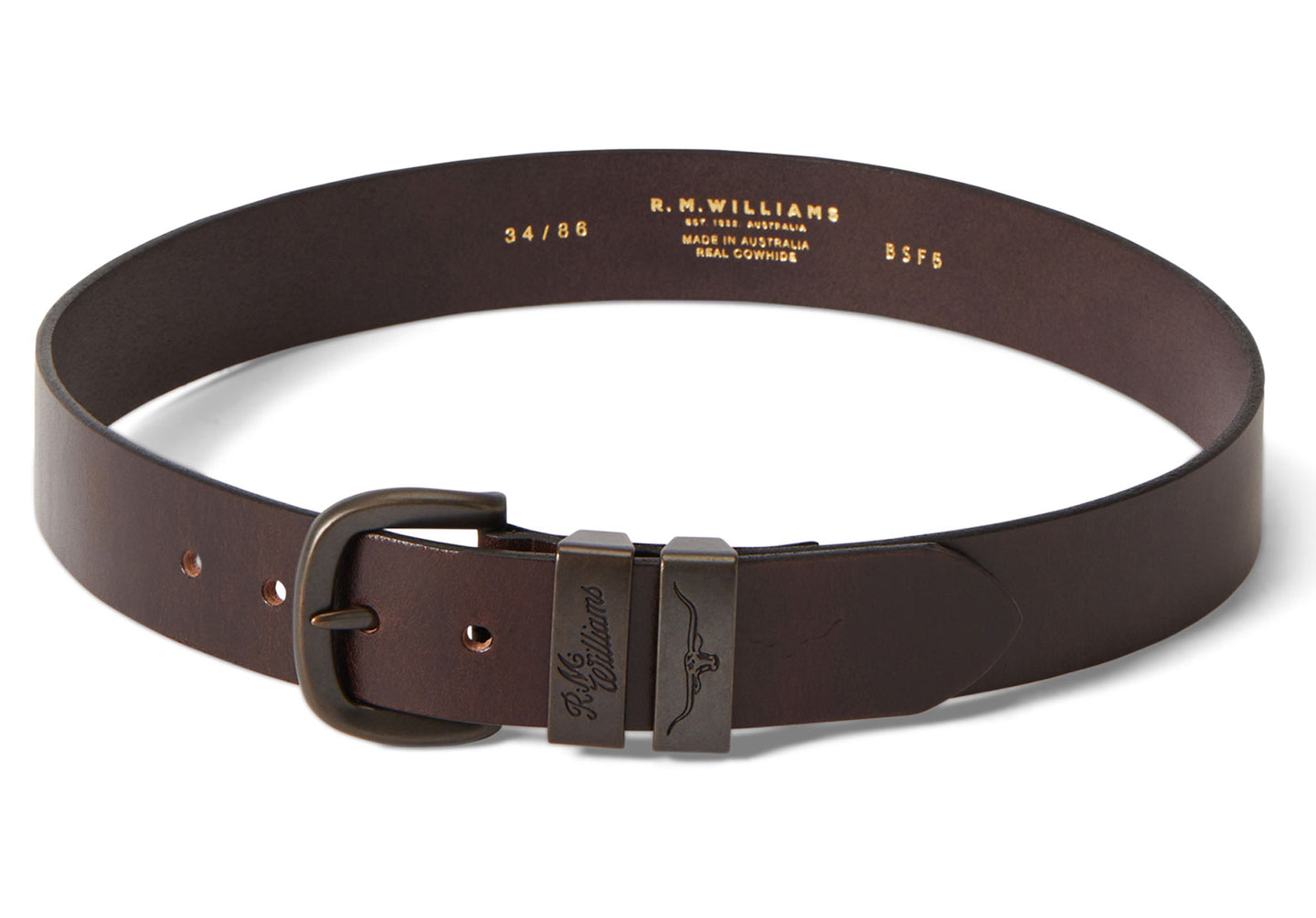 R.M. Williams 1 1/2" Drover Belt - Chestnut