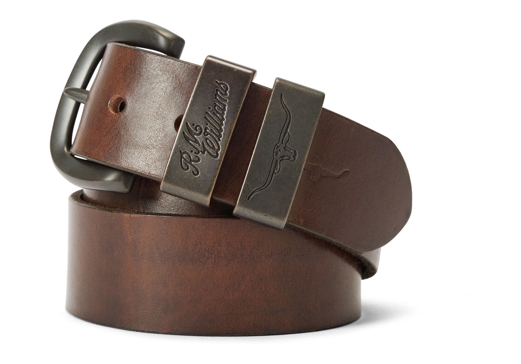 Mens-R.M.Williams-Drover-Belt-Accessories-BSF5UDAB601-Light-Chocolate