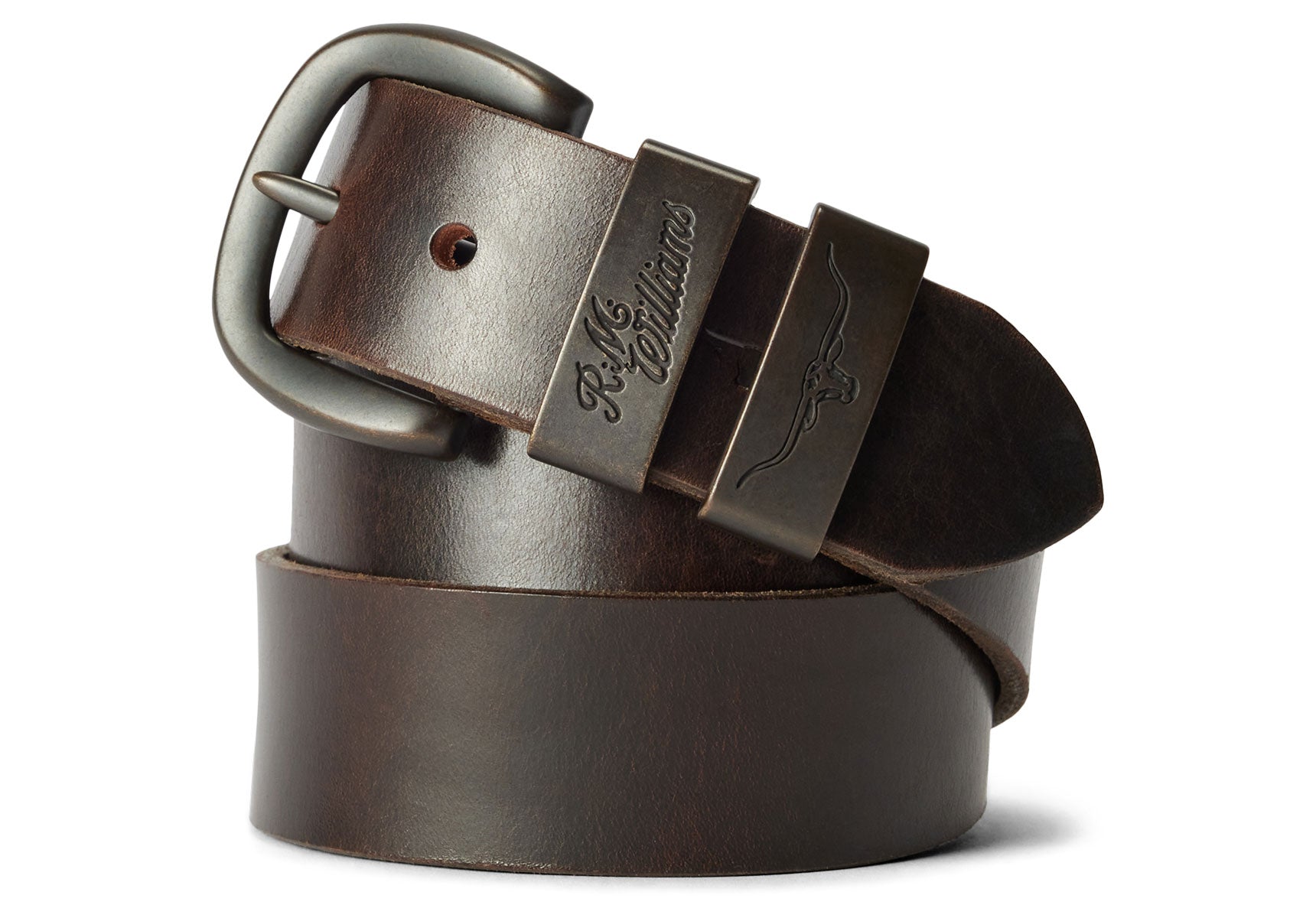 R.M. Williams 1 1/2" Drover Belt - Walnut