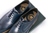 Mens-Robinson-Wilde-Sboes-4195GW19-Navy-Hand-Painted-3