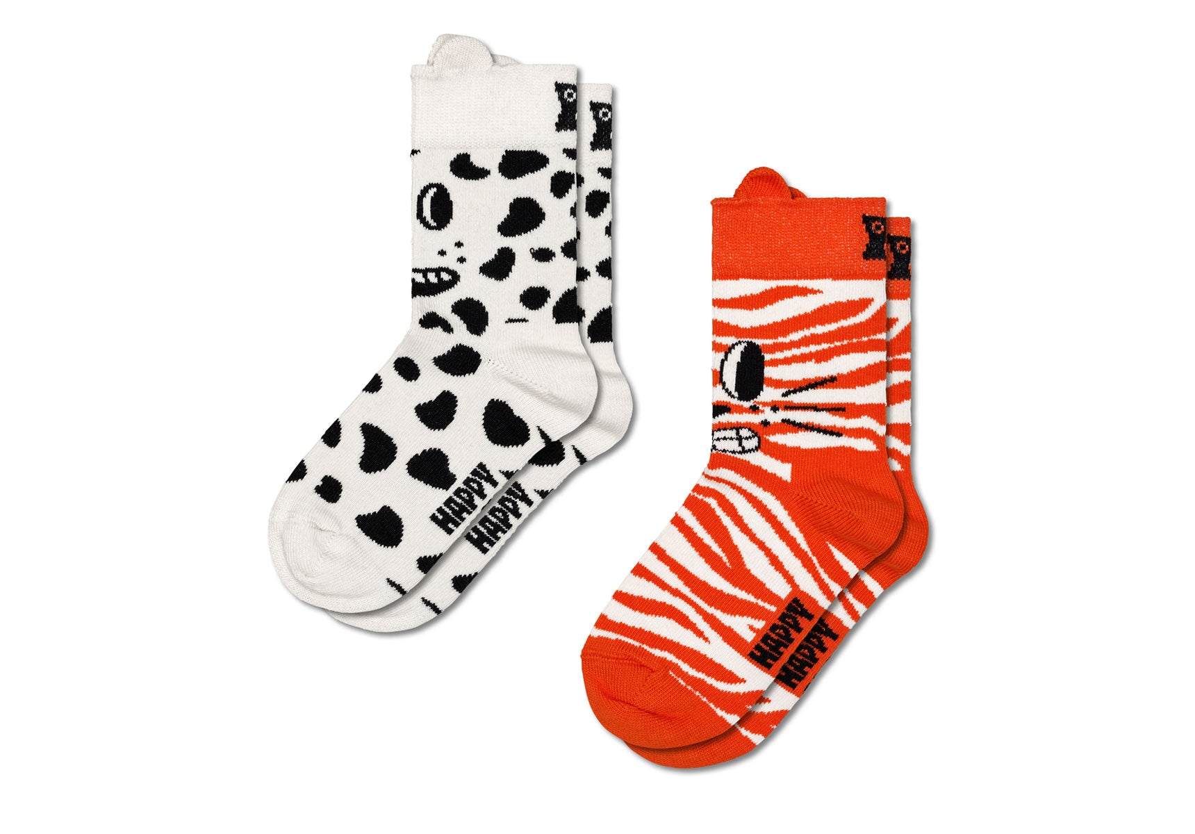 Unisex-Happy-Socks-2-Pack-Cat-_-Dog-Socks-Socks-P000809-White