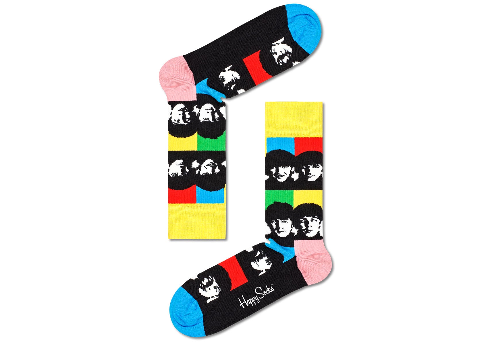 Unisex-Happy-Socks-Beatles-All-Together-Now-Accessories-BEA01-0203-Black