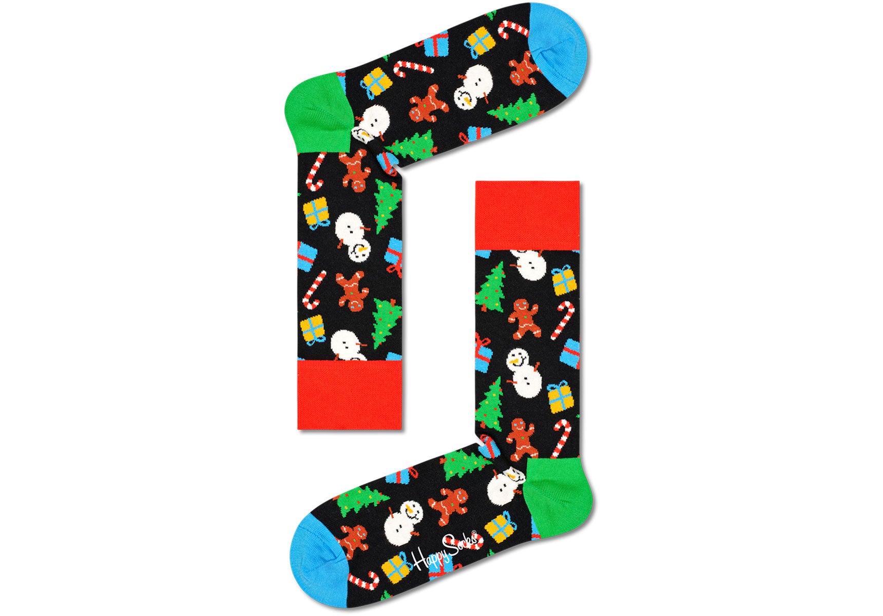 Unisex-Happy-Socks-Big-Dot-Snowman-2-Pack-Gift-Box-Accessories-XBDS02-6500-Multi-2