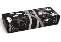 Unisex-Happy-Socks-Black-And-White-Accessories-XBWH09-9100-Black-2