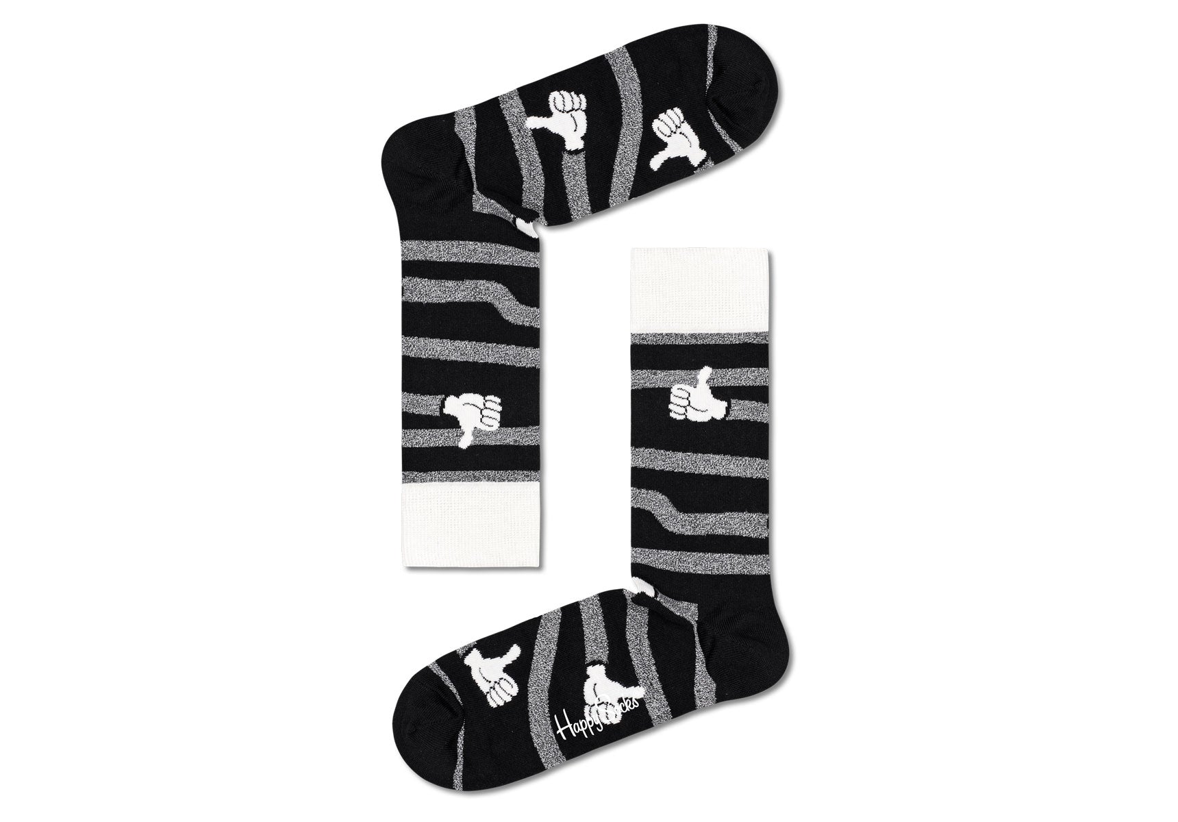 Unisex-Happy-Socks-Black-And-White-Accessories-XBWH09-9100-Black-6