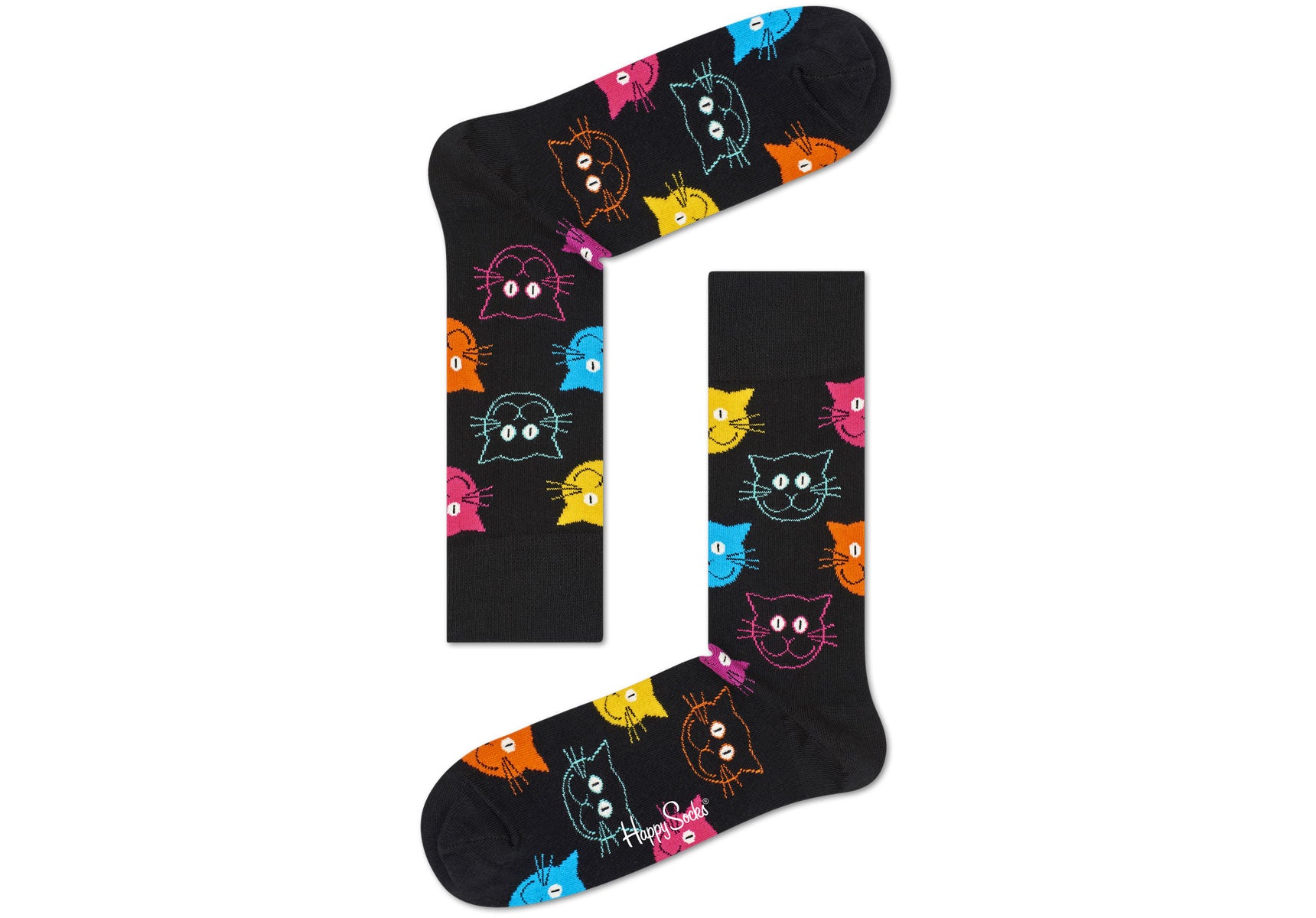 Unisex-Happy-Socks-Cat-Sock-Accessories-MJA01-9050-Multi