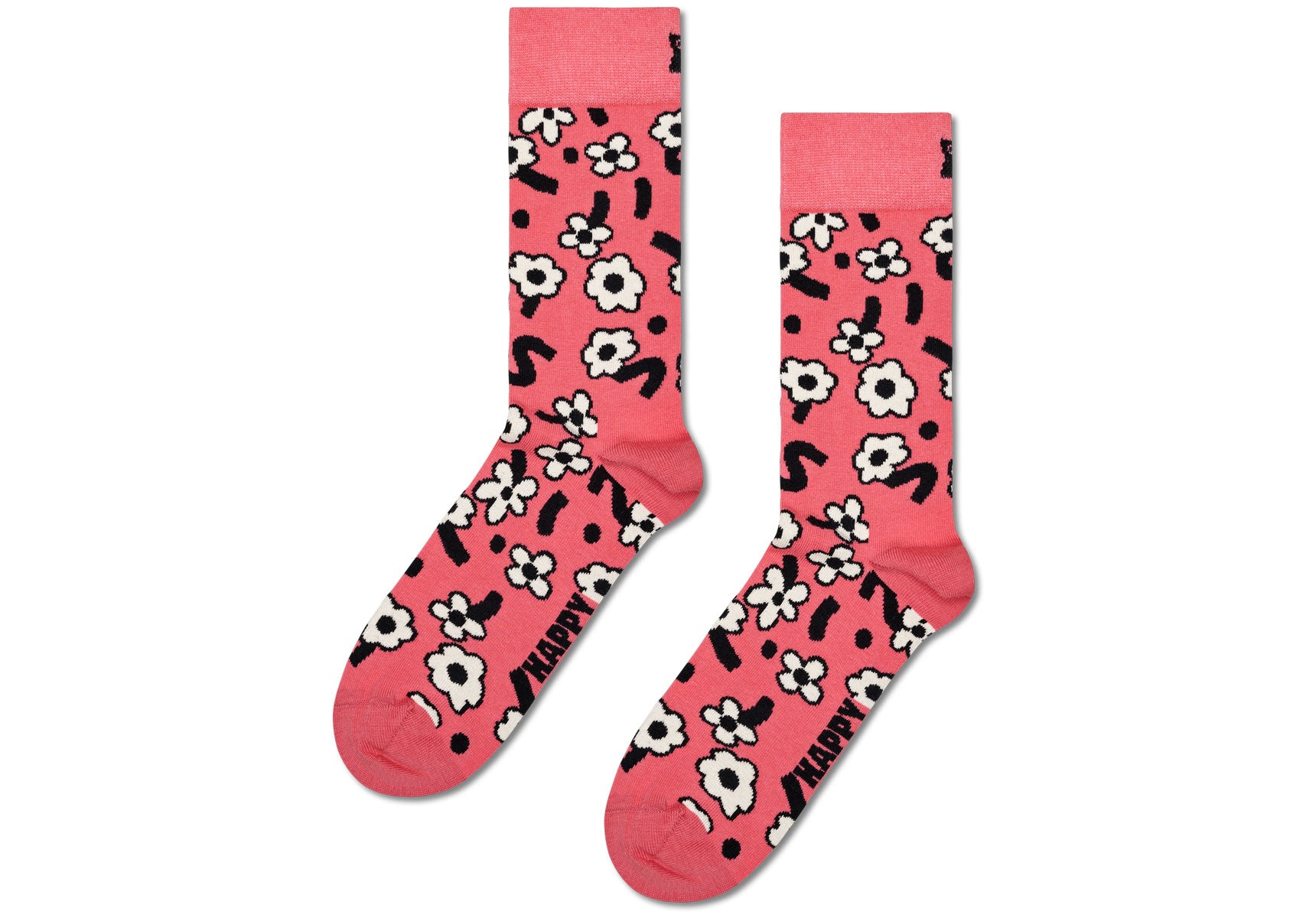 Unisex-Happy-Socks-Dancing-Flowers-Socks-P000710-Pink