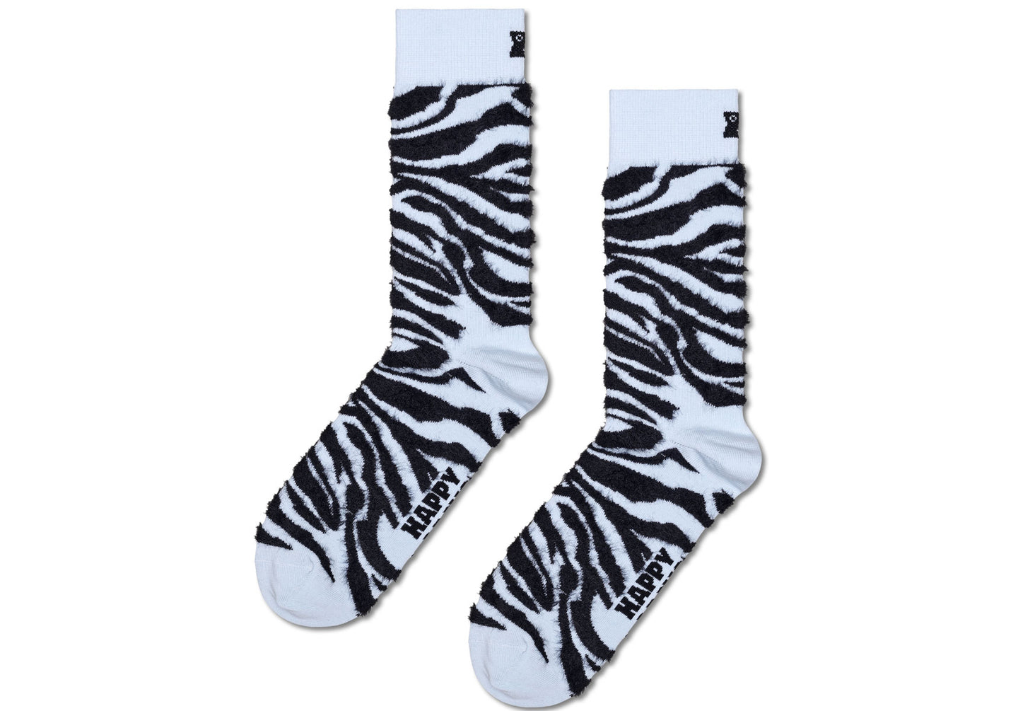 Unisex-Happy-Socks-Fluffy-Zebra-Accessories-P001306-Blue