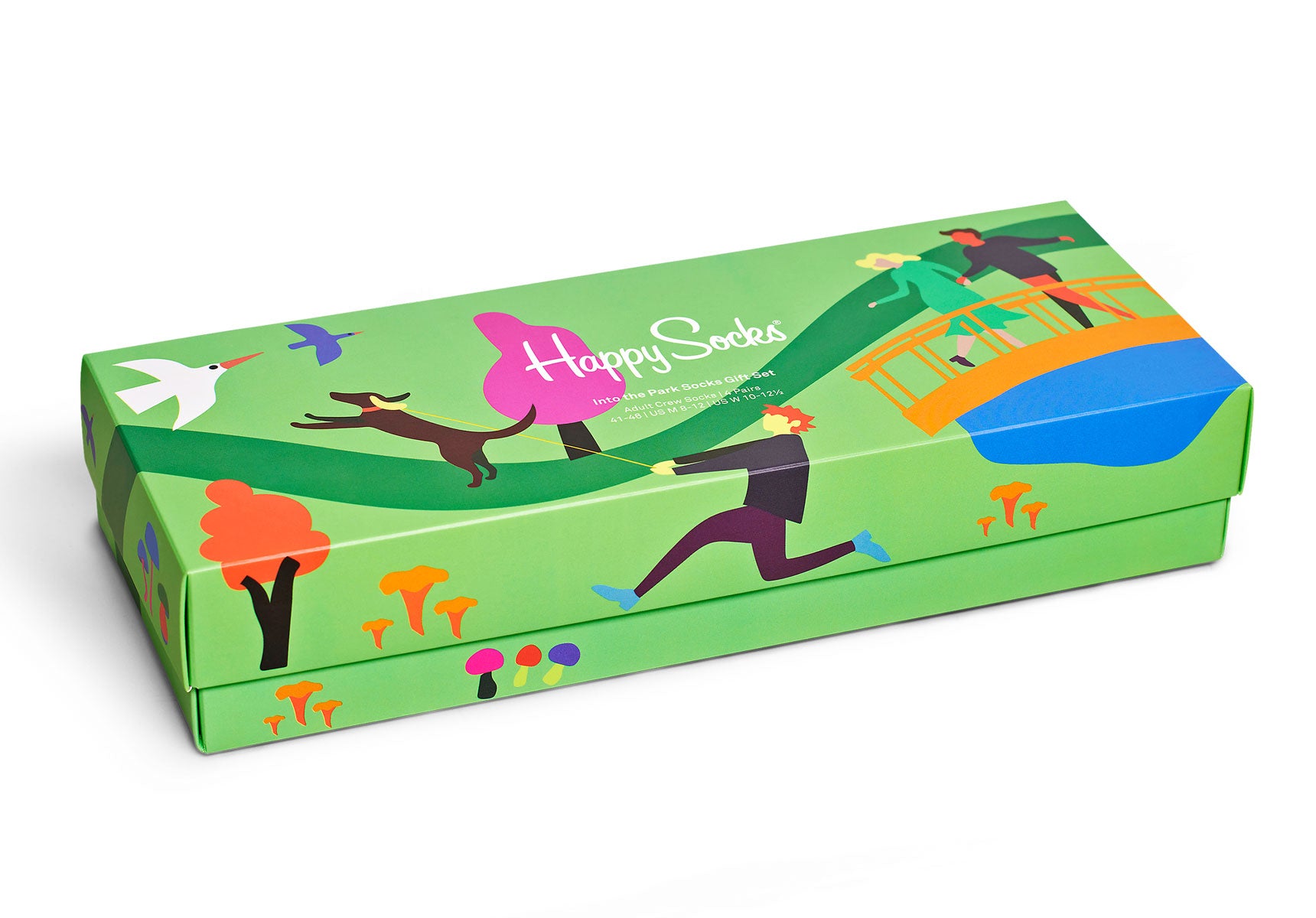 Unisex-Happy-Socks-Into-The-Park-Accessories-XITW09-7300-Green