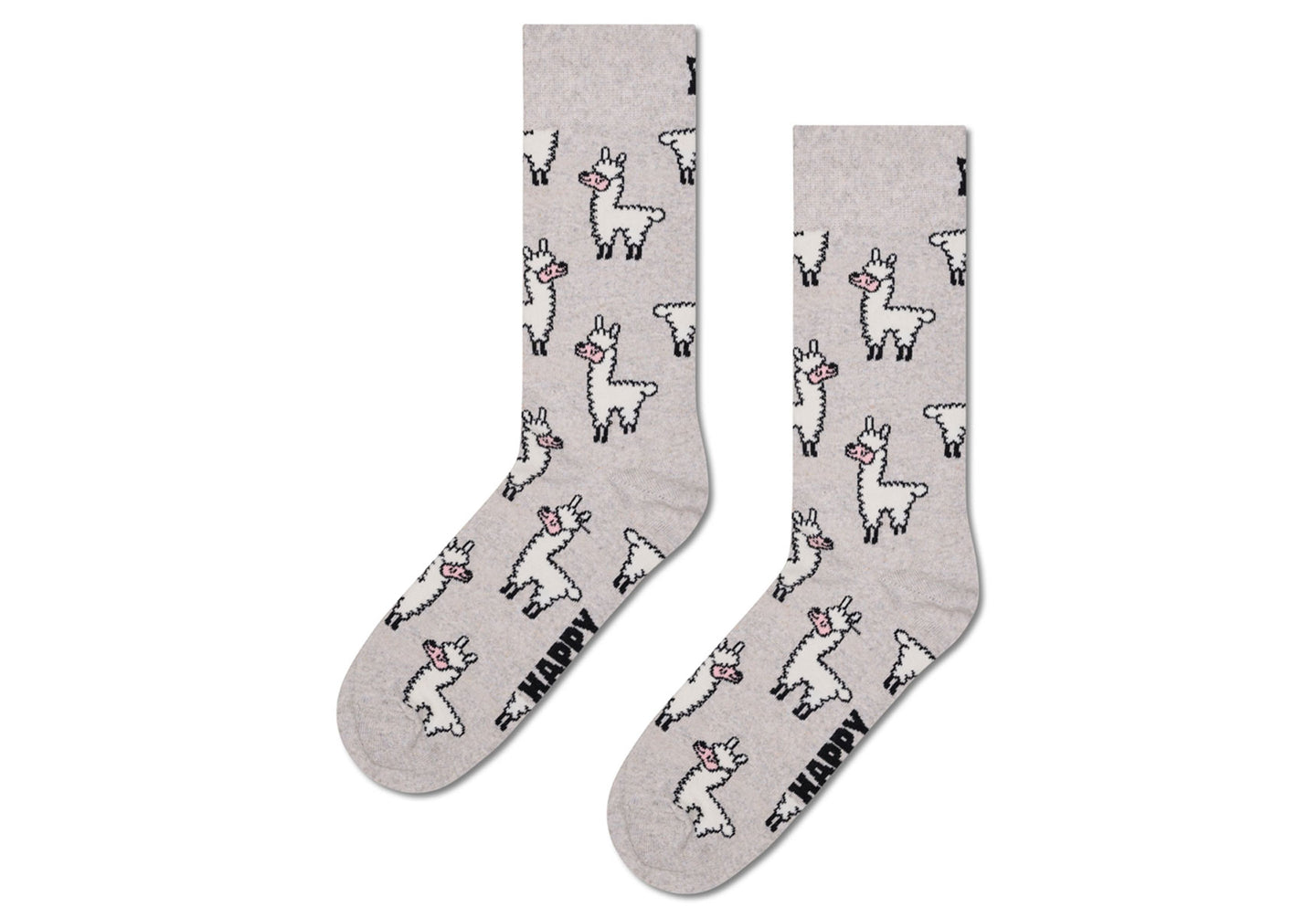 Unisex-Happy-Socks-Llama-Sock-Accessories-P003192-Grey